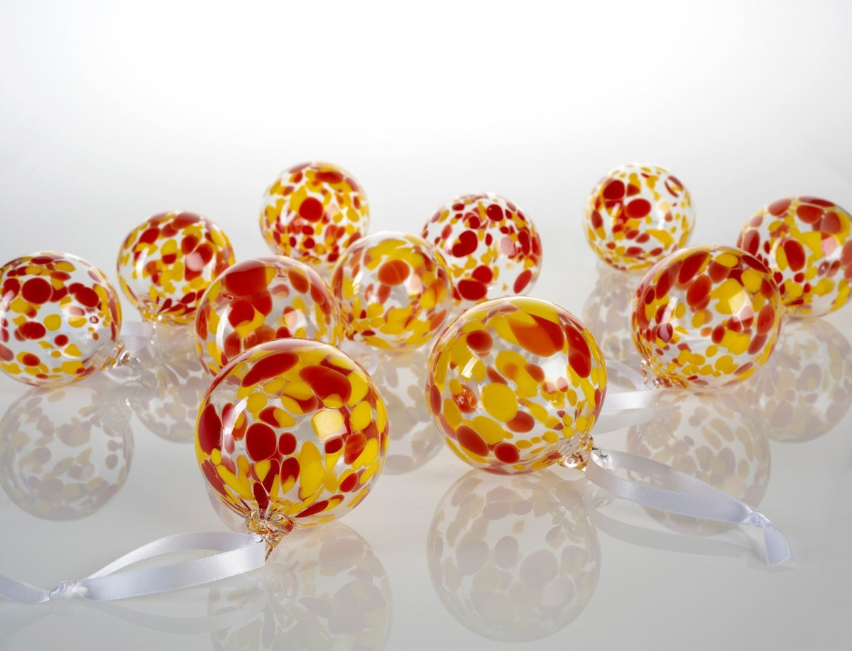 Christmas Baubles (red/yellow)