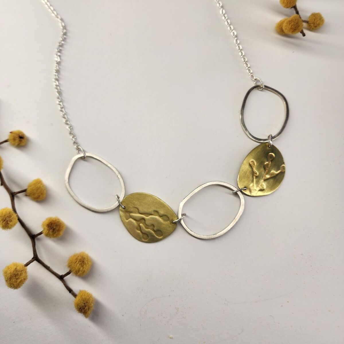 Wattle Blossom Neckpiece