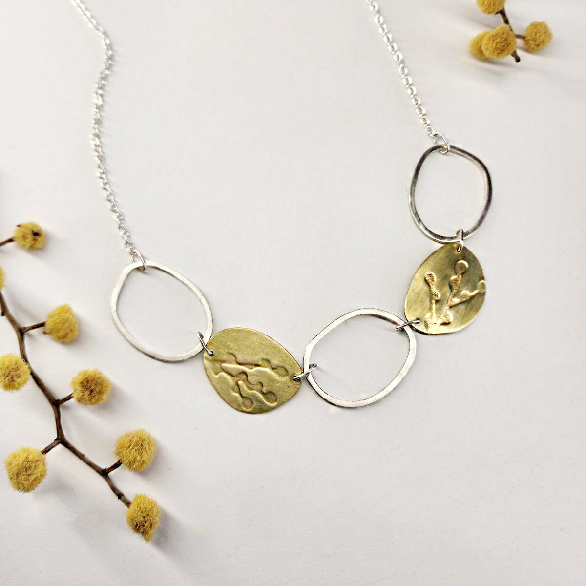 Wattle Blossom Neckpiece