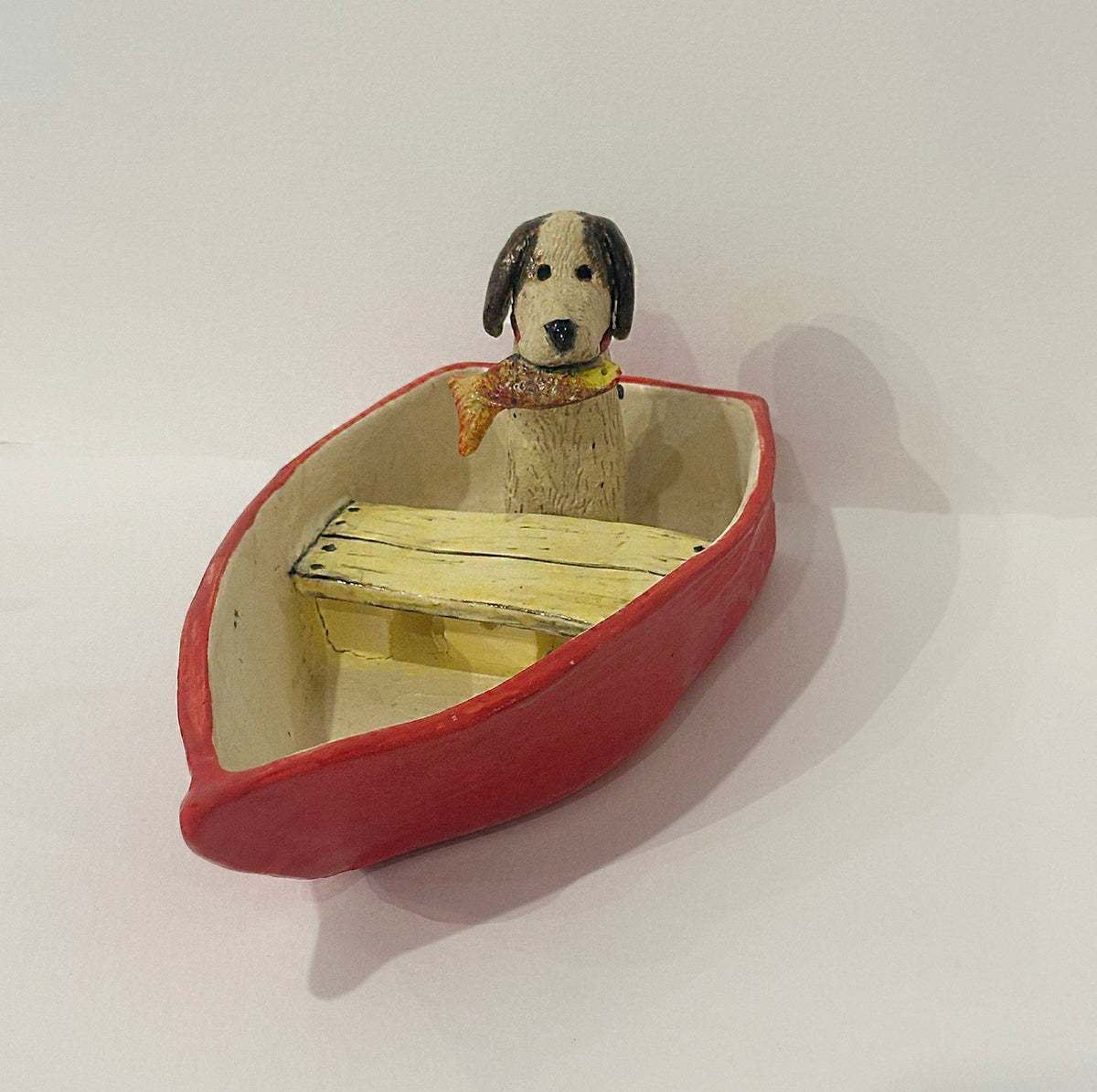 'Im Fishing' Boat and Dog - Large