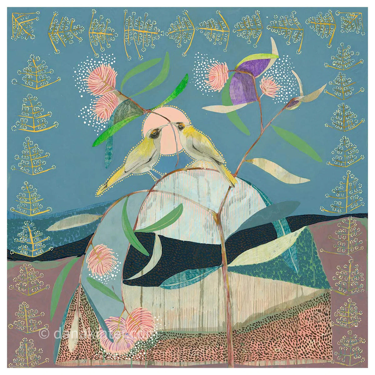 Faith, White-Naped Honeyeaters and Eucalyptus