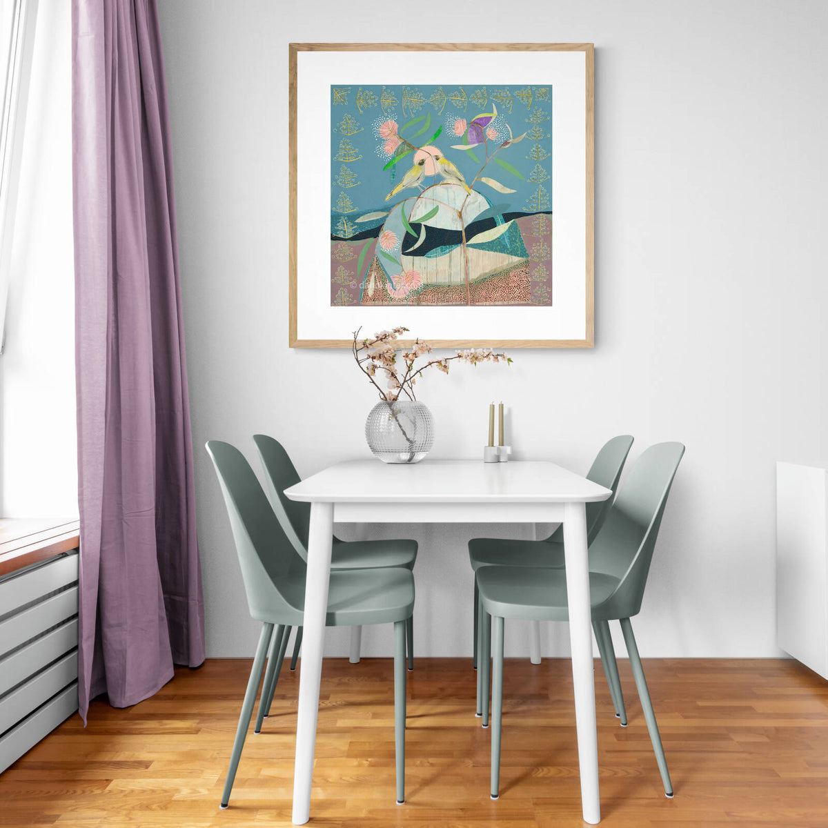Faith, White-Naped Honeyeaters and Eucalyptus