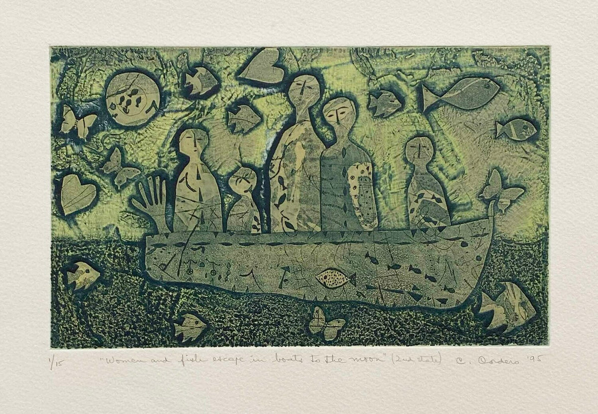 Women and Fish Escape in Boats to the Moon, 1st state