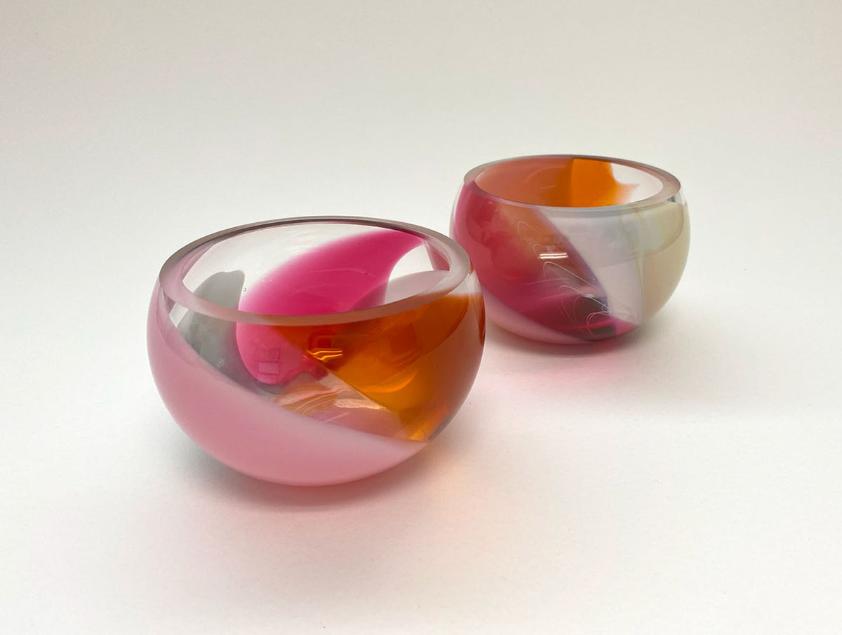 Mixed Colour Mini Bowl - Pink