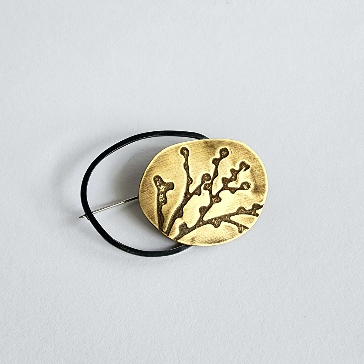 Wattle Bud Cycle Brooch