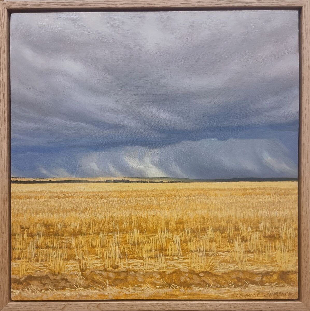 Crops and Clouds #5 Storm clouds Over the Stubble
