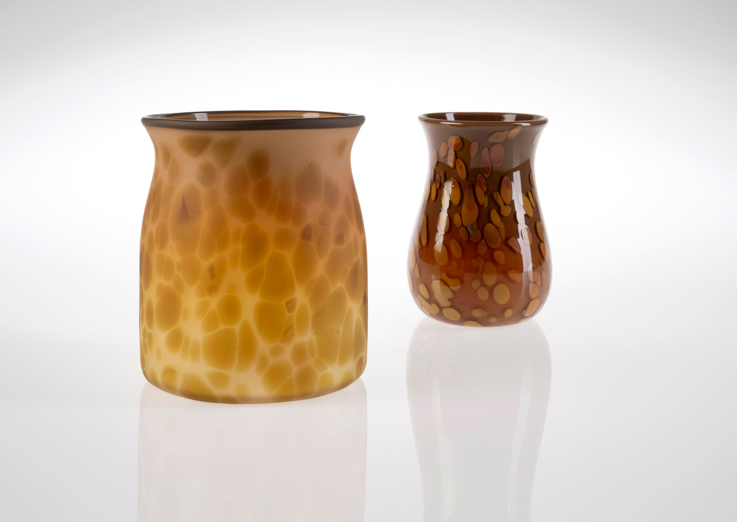 Frosted Brown Stone Vase