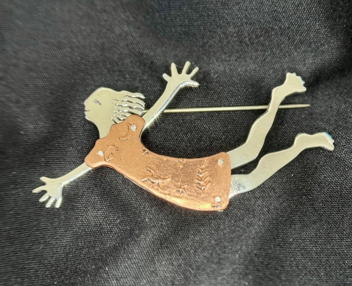 Joyous Woman brooch