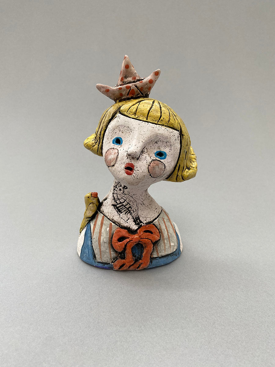 Girl with Boat and Bird