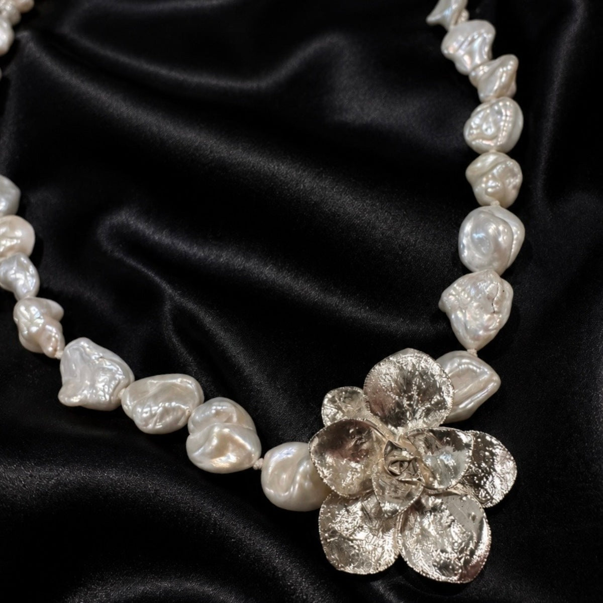 Medium Succulent and Freshwater Pearl Necklace