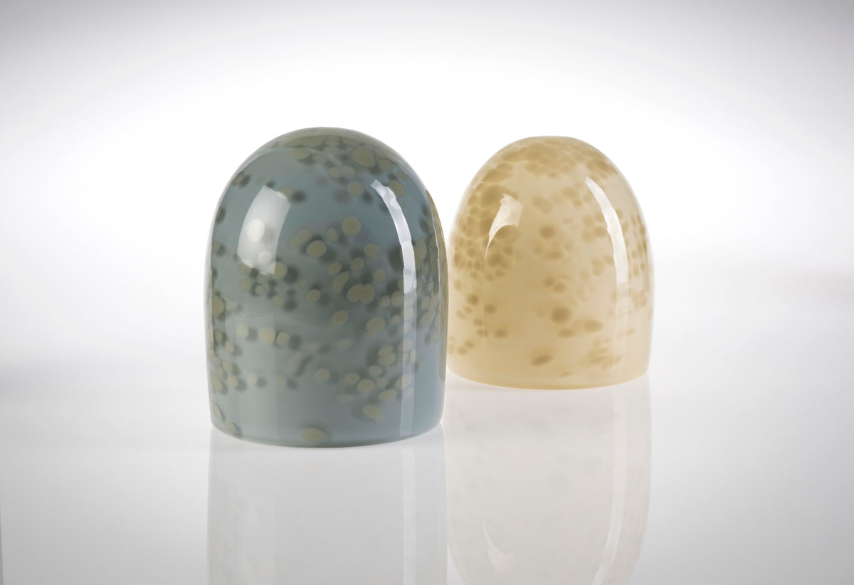 Glossy Stone Dome - Ivory