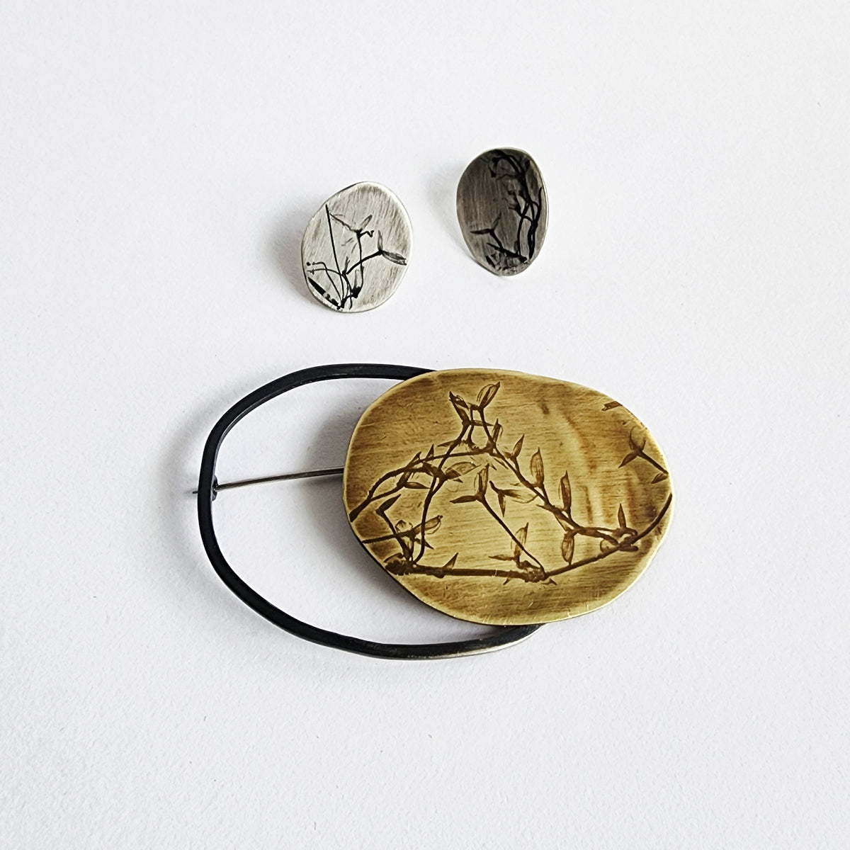 Butterfly Grass Cycle brooch