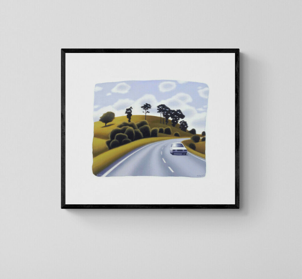 Hillside Road and Car