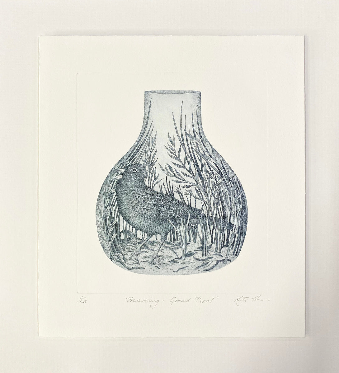 Preserving-Ground Parrot (unframed)