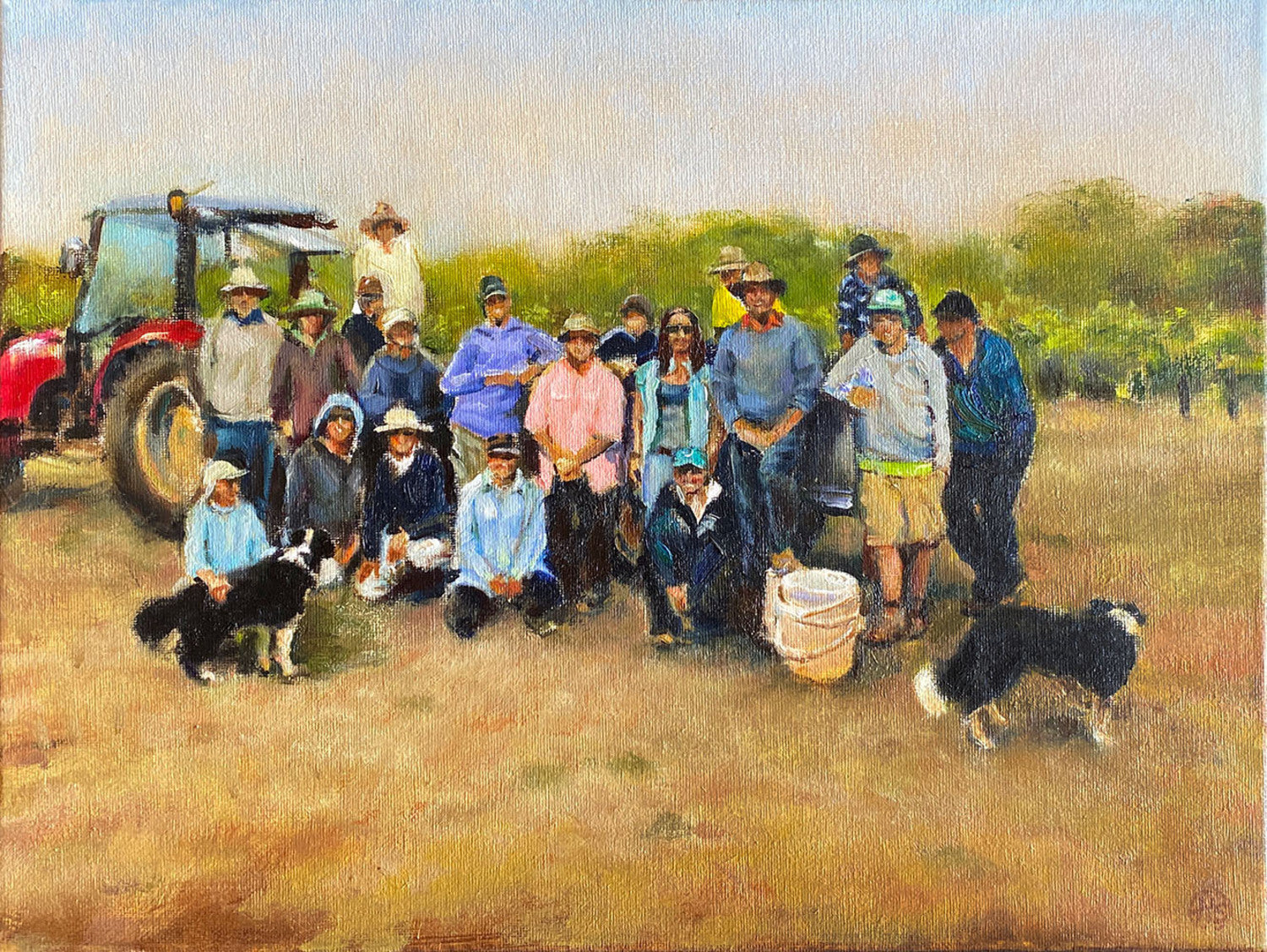 Grapepickers at Wendouree