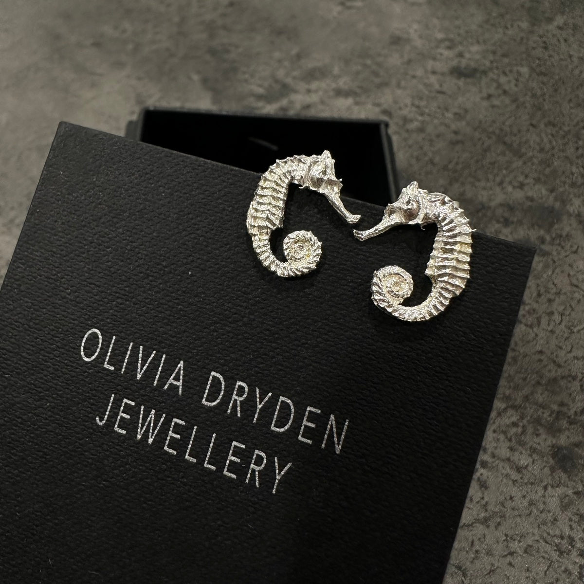 Small Seahorse Studs