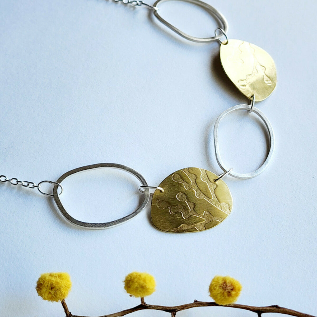 Wattle Bud Necklace (5 piece)