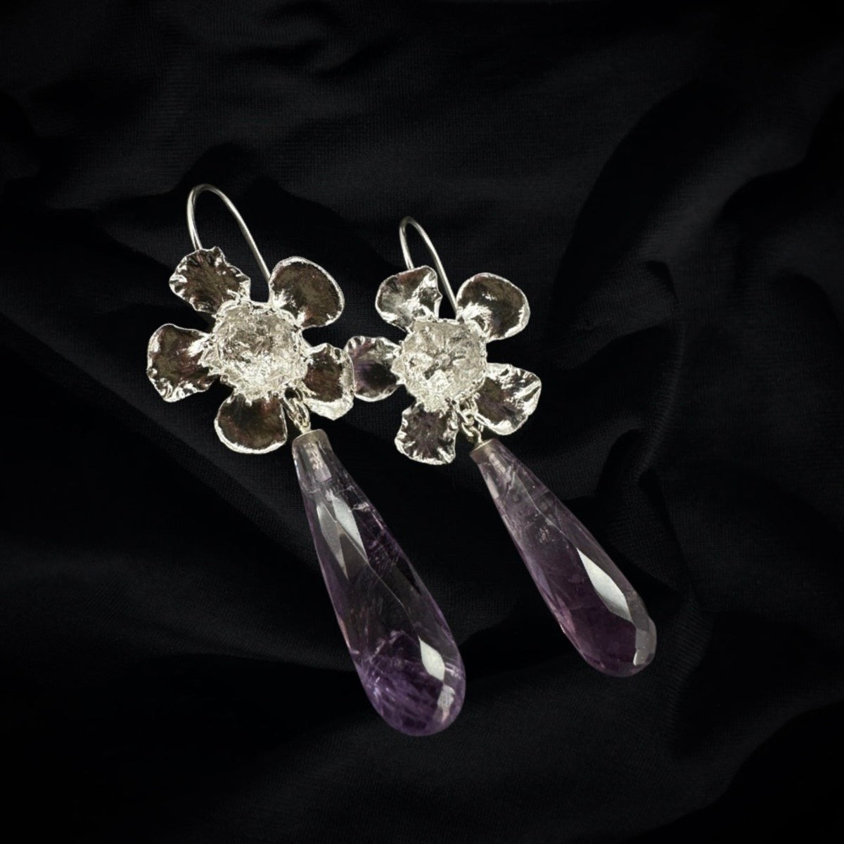 Geraldton Wax with Amethyst Drops