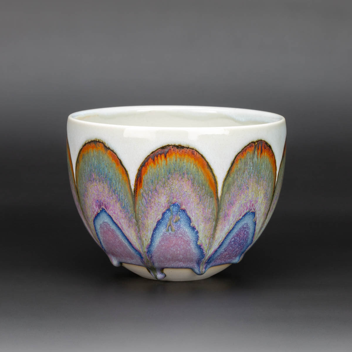 Blue/Mauve Rust Arches - Bowl