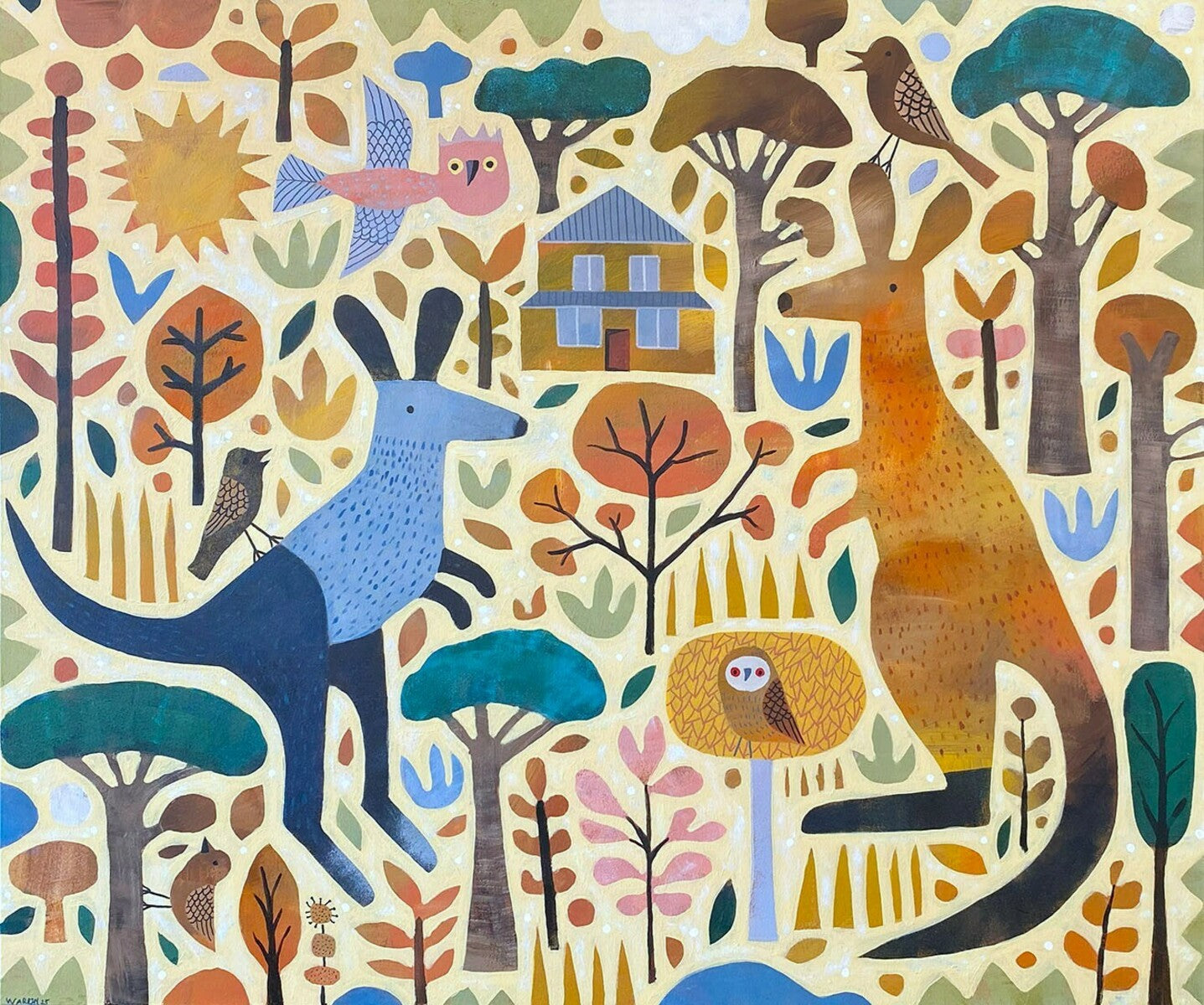 Two Roos in the Top Paddock