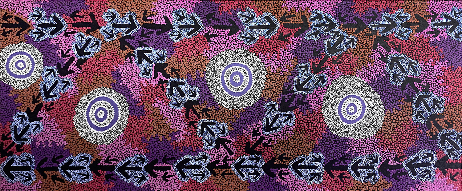 Yvonne Nangala Gallagher - Yankirri Jukurrpa (Emu Dreaming) - Ngalikurlangu