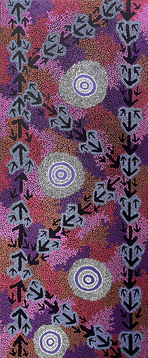 Yvonne Nangala Gallagher - Yankirri Jukurrpa (Emu Dreaming) - Ngalikurlangu