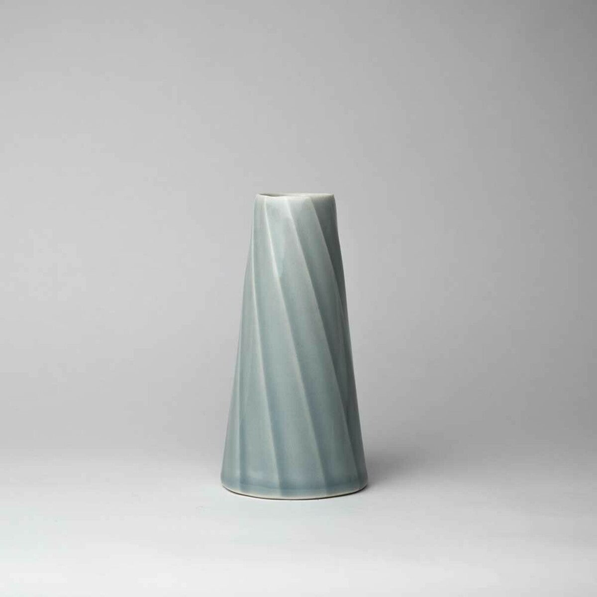 Twist Bud Vase, Tall - Mist