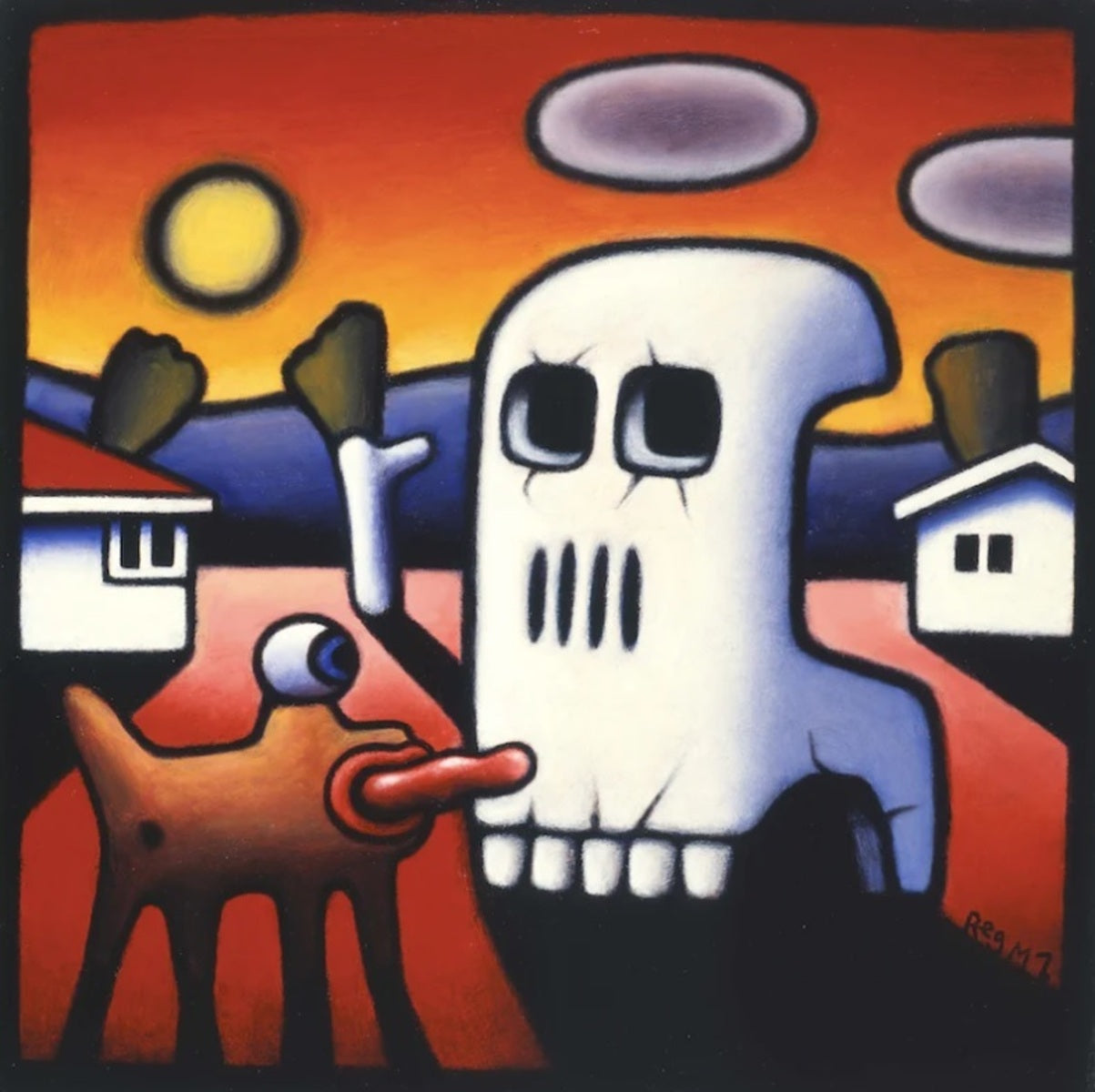 Truckskull With Bronze Dog