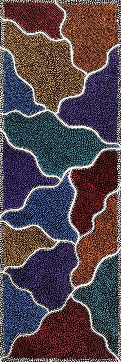 Zachias Japanangka Williams - Ngapa Jukurrpa (Water Dreaming) - Wapurtali