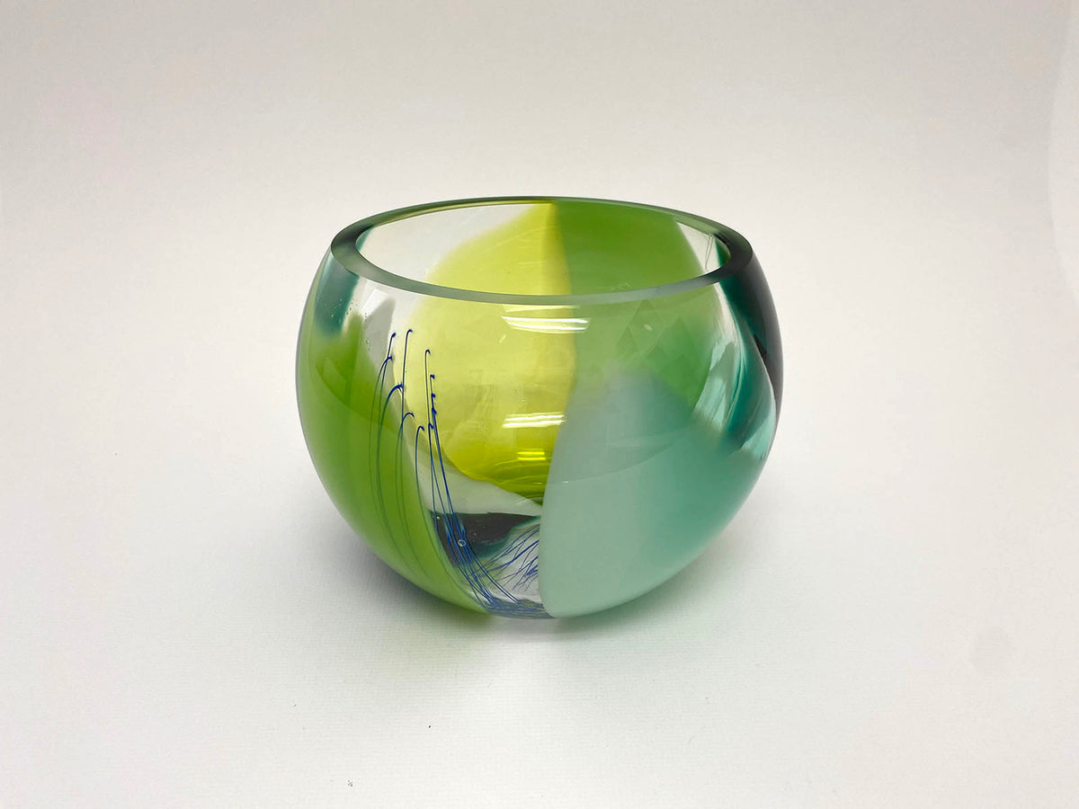 Mixed Colour Large Bowl - Green