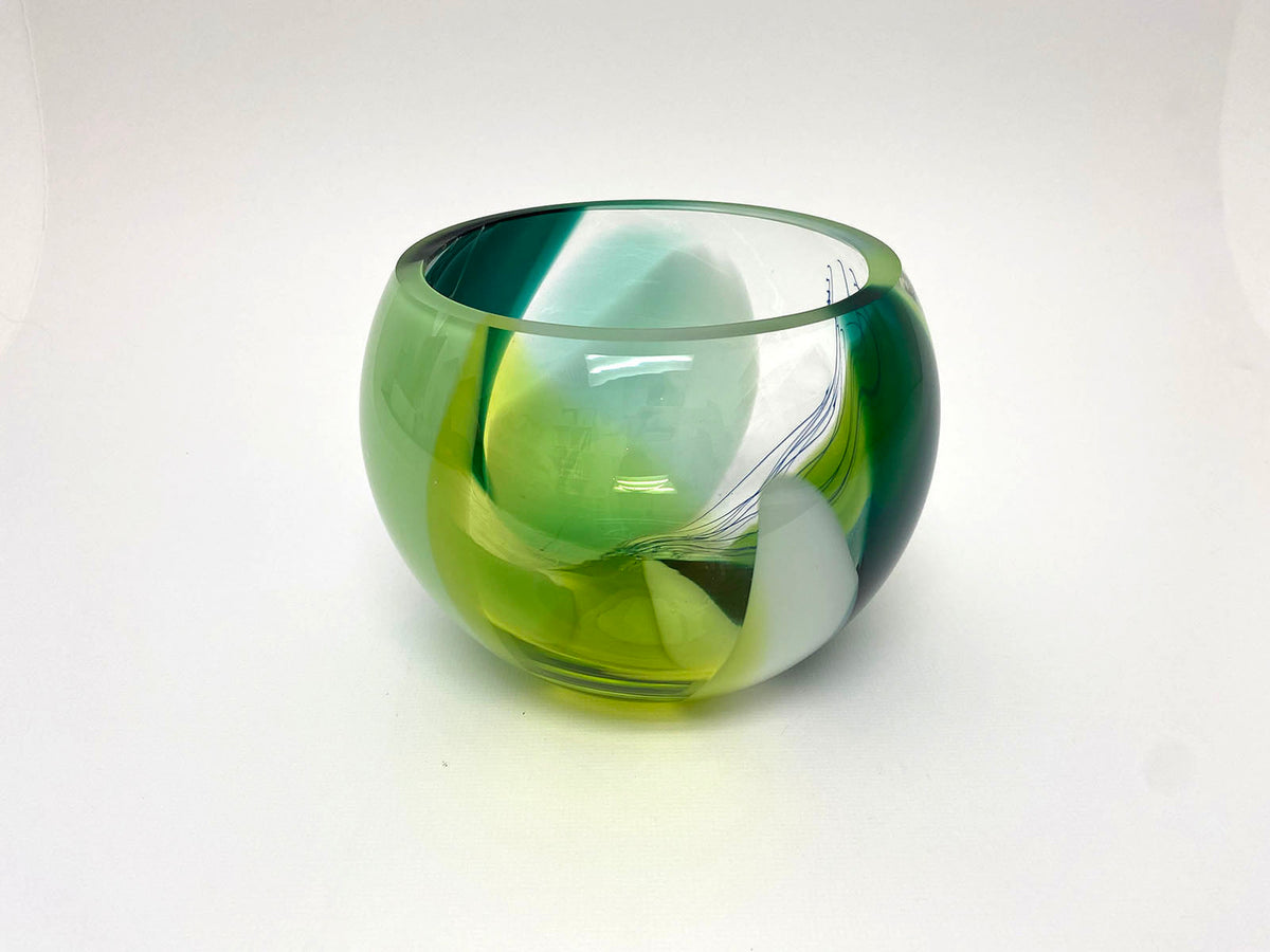 Mixed Colour Large Bowl - Green