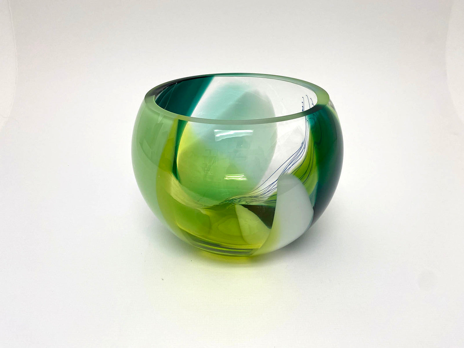 Mixed Colour Large Bowl - Green