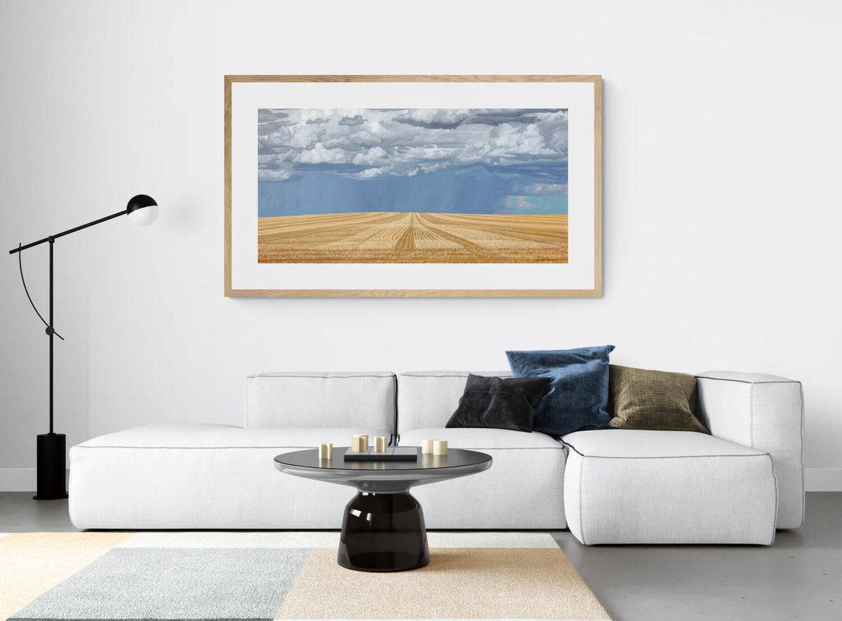 Storm Clouds over the Stubble