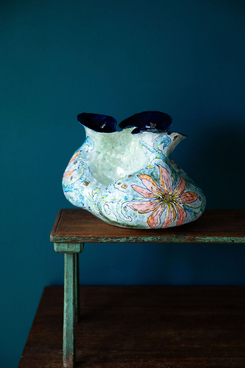 Mermaid Castle Vase