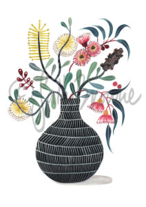 Coastal Banksia and Gum Blossoms in Murray's Vase