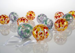 Christmas Baubles (red/yellow)