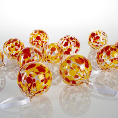 Christmas Baubles (red/yellow)
