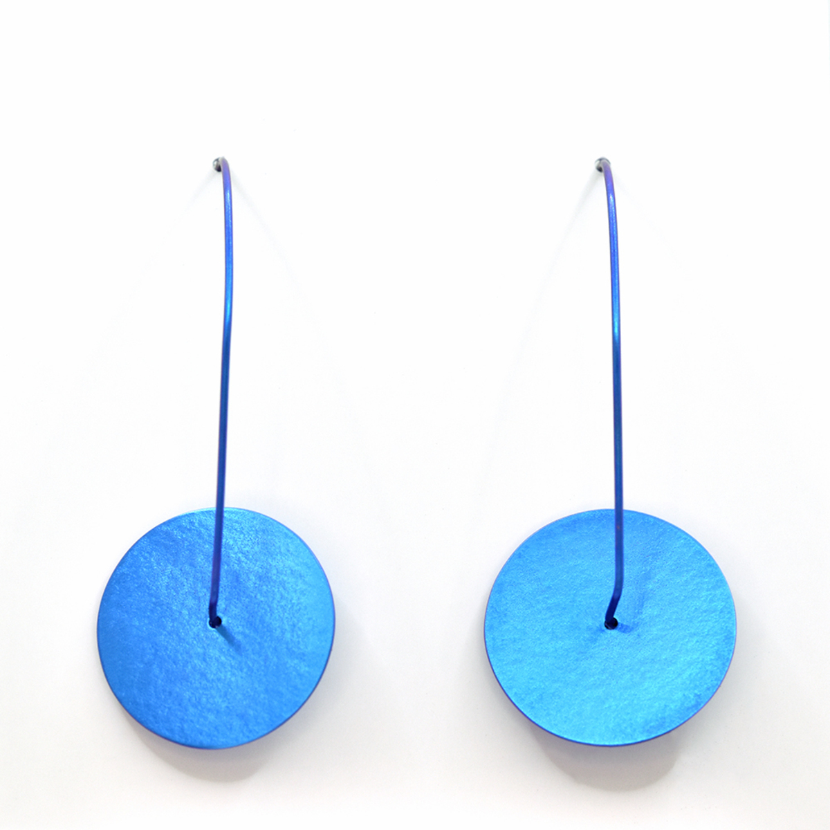 Pivot earrings (drop). Blue