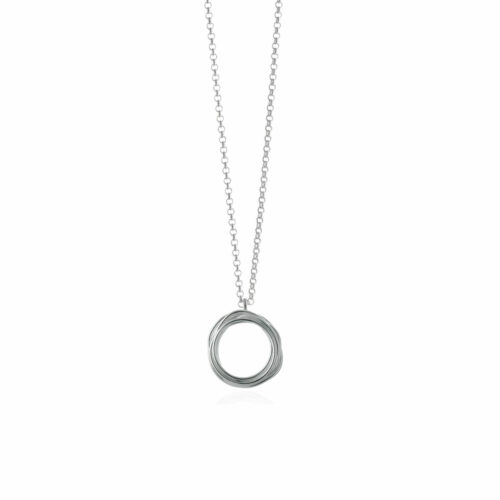 Coiled Circle Pendant on Chain (small)