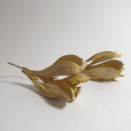 Botanical earrings – eremophila leaves