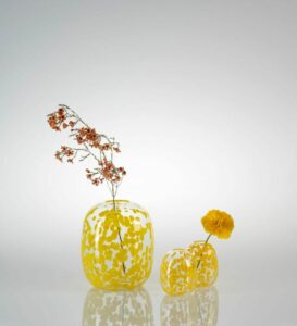 Aussie Front Yard Vases - Large Wattle (yellow spots)