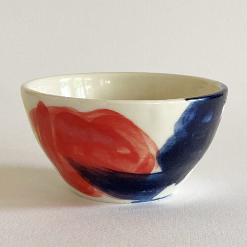 Small Flat Painted Bowl