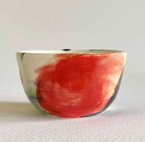 Tiny Flat Painted Bowl