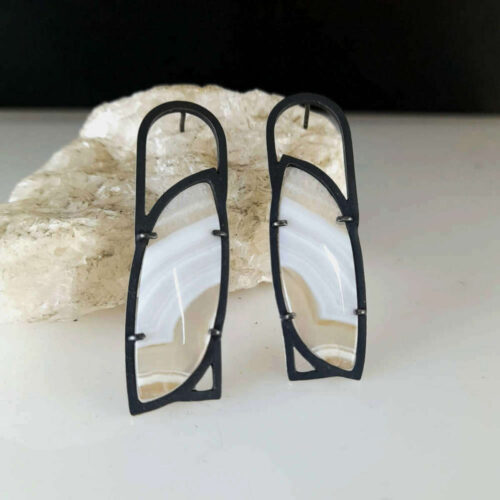 INCLUSION: Crazy Lace Arch Stud Earrings