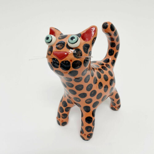 Orange Cat with Black Spots- Medium