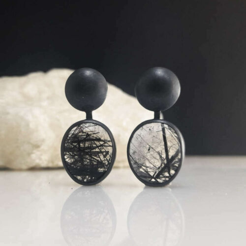 INCLUSION: Rutile Dot  Earrings