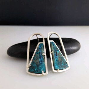 INCLUSION: Shattuckite Arch Stud Earrings