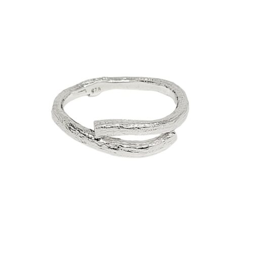 Wrap around twig ring