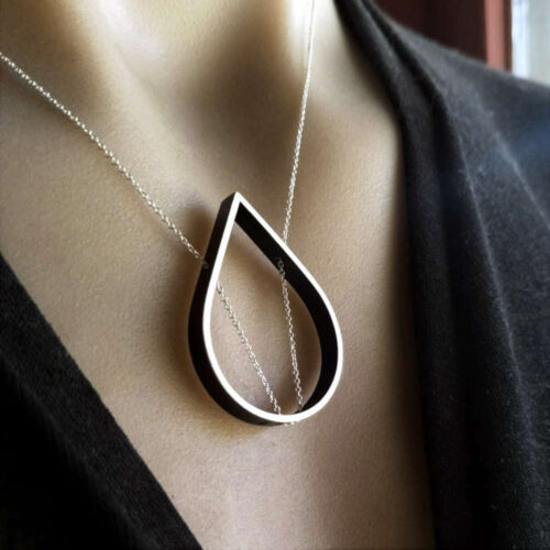 OUTLINE necklace –  Minimalist Droplet